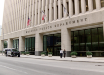 3-houston-pd.png Photo of the outside of the Houston Police Department headquarter building.
