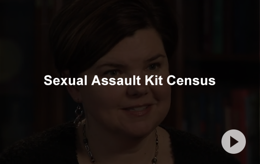 4-video-sak-census.png Video of Rebecca Campbell, Detroit Researcher from Michigan State University, discussing how to determine how many untested kits a jurisdiction has.