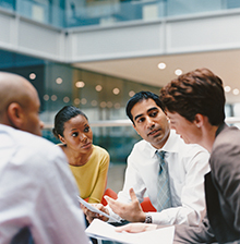 dv2171020 Four people having a discussion