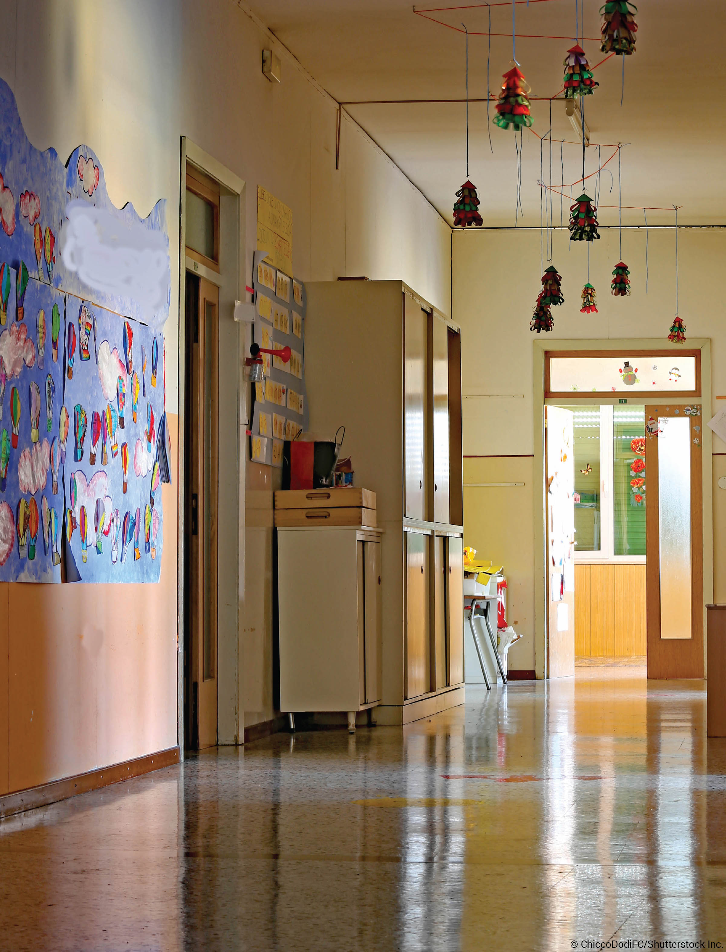 Elementary school hallway Elementary school hallway