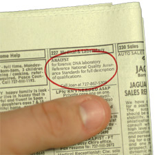 principles_of_dna_05_-_want_ad_analyst.jpeg Newspaper want ad for Analyst