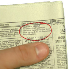 principles_of_dna_05_-_want_ad_technical_leader.jpeg Newspaper want ad for a Technical Leader
