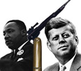 firearms_examiner_02_-_jfk_and_mlk.jpg Photo of John F Kennedy and Martin Luther King Jr. with a gun and a bullet overtop