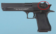 firearms_examiner_08_-_autoloading_pistols_2.jpg External safety of Desert Eagle Mark VII pistol