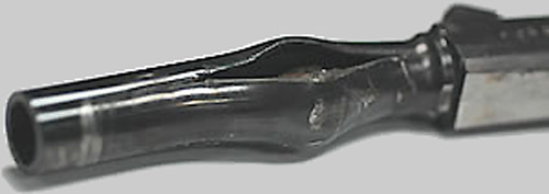 firearms_examiner_08_-_examination.jpg Split barrel resulting from incorrect ammunition