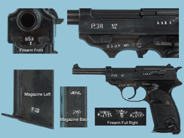 firearms_examiner_08_-_military_firearms.jpg German model P.38 has a repeating cycle of serial numbers with individually numbered parts