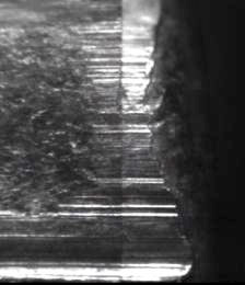 firearms_examiner_09_-_consecutive_matching_striae.jpg Land impression striations from a 9mm Luger caliber FMJ bullet fired from a Browning pisto