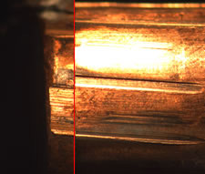 firearms_examiner_10_-_recovered_bullets.jpg Differing land and groove impressions (class characteristics)