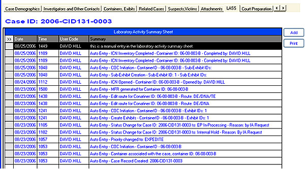 firearms_examiners_06_-_case_tracking.jpg STARLIMS screen showing case status