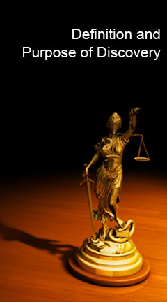 definition.jpg Photo of the Lady Justice statue. Caption says 'Definition and Purpose of Discovery'
