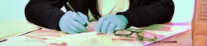 determining_probative_value_of_evidence.jpeg cropped image of a person's hands writing on a piece of paper