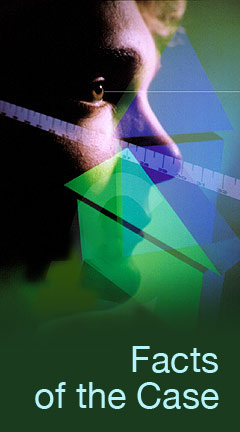 factsofthecase.jpg Abstract Photo of a house symbol in front of the side profile of a man
