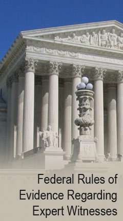 federalrulesexpertwitnesses.jpg Photo of the supreme court. Caption says, 'Federal Rules of Evidence Regarding Expert Witnesses'