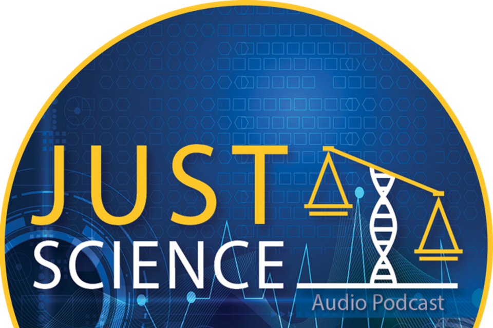 Just science podcast logo Just science podcast logo