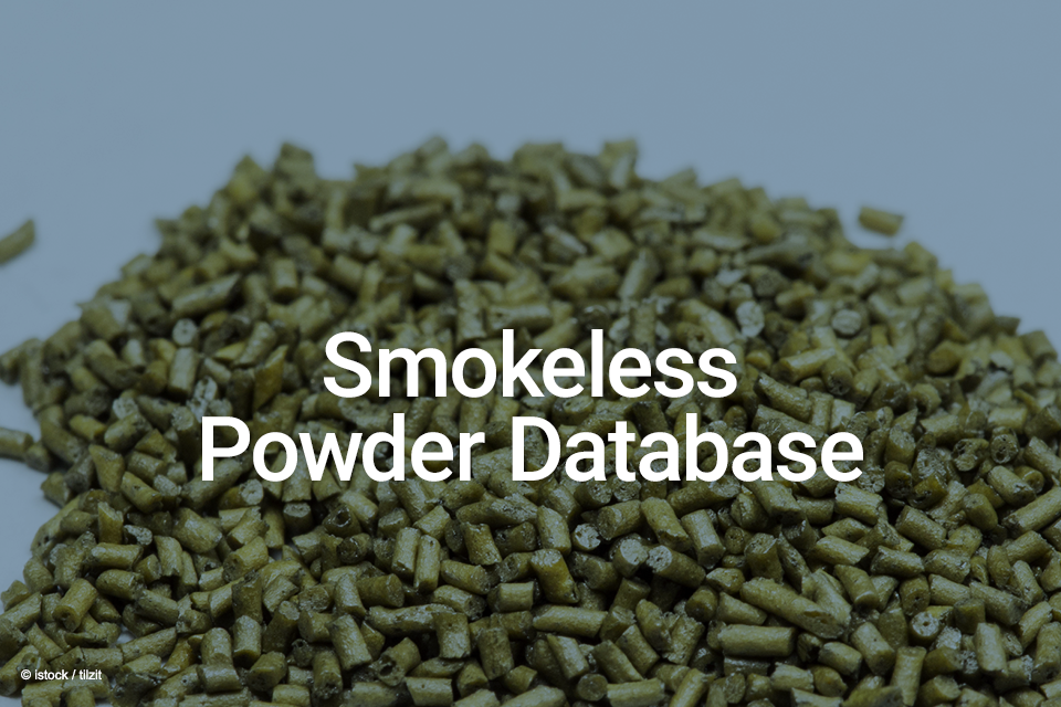 Smokeless Powder Database Smokeless Powder Database